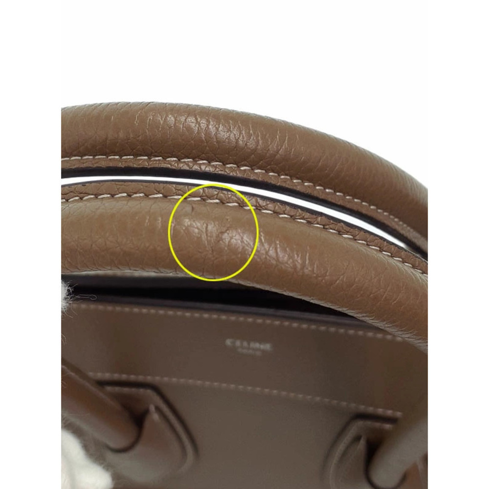Celine Luggage Shopper 2way Handbag calfskin leather - Picture 7 of 9